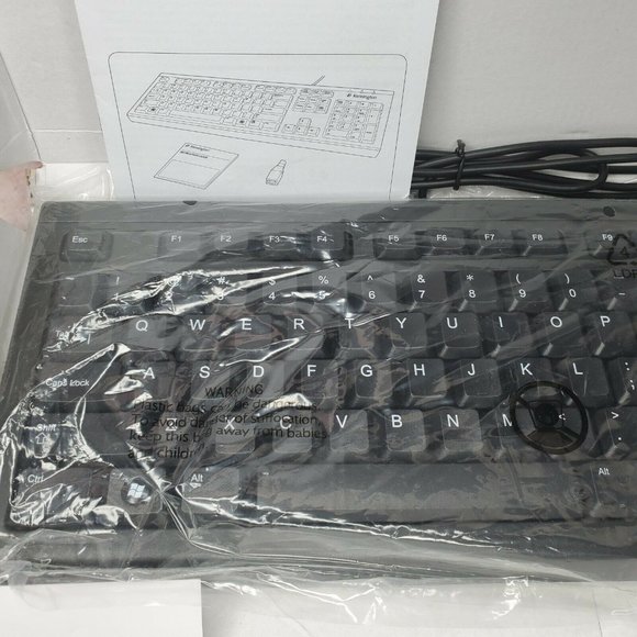 Kensington Black Spill Proof Built To Last Standard Keyboard For Life USB/PS2 - Picture 11 of 12